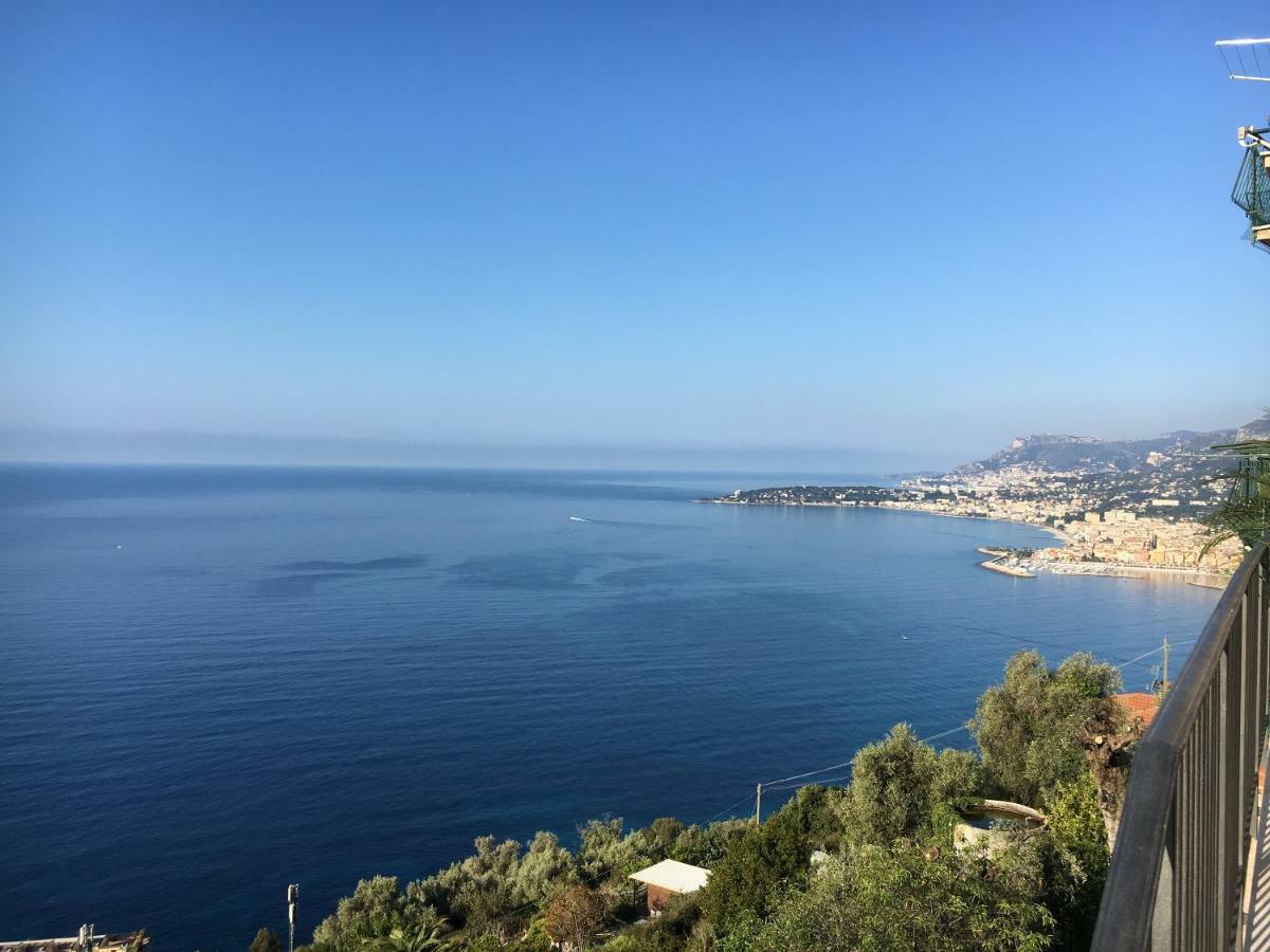 House In Grimaldi. Spectacular View Over The French Riviera! 그리말디 외부 사진